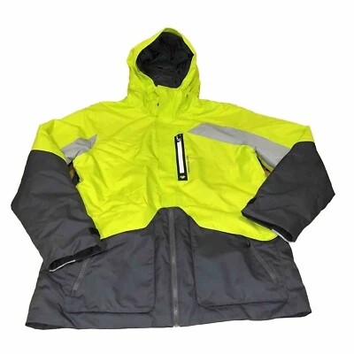 Obermeyer Neon Yellow and Gray Insulated Shell / Winter Ski Coat Size Large - Image 1 of 4