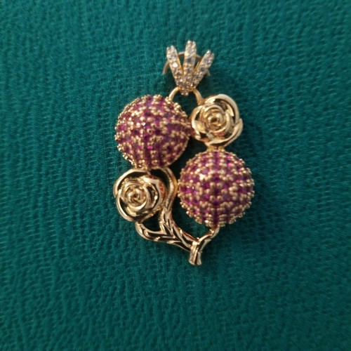 VETEMENTS Ciondolo Donna Placcato Oro Fiore