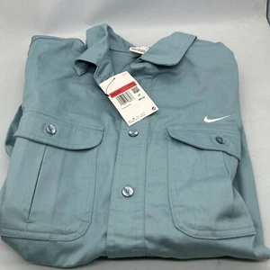 Nike SB Woven Skate Long-Sleeve Button Down Shirt Men's Size L - Blue DQ6287-494 - Picture 1 of 13