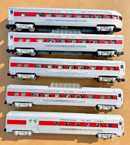 American Flyer SANTA FE 960~962~961~962~963 SET~(5) RED COACHES~#20083 SET, EX+! - Bild 1 von 10