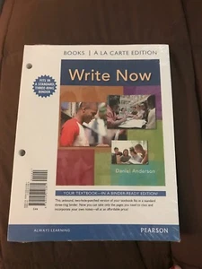 Write Now by Daniel Anderson Books A LA Carte Edition 08/14/12 "NEW AND SEALED" - Picture 1 of 3