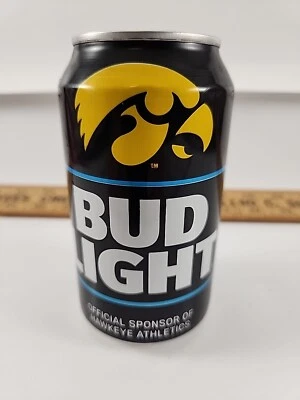 Коллекционная алюминиевая банка Empty 2024 Bud Light Iowa Hawkeyes Limited Editon 12 унций! - Изображение 1 из 4