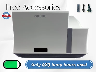 Mimio Projector 280 UST DLP Projector Interactive 3D HDMI - Only 483 Hours Used! - Image 1 of 4