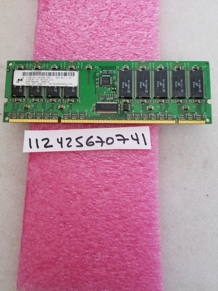 MT36LSDT128144G-75C1    501-6242-01      SERVER MEMORY  - Image 1 of 1