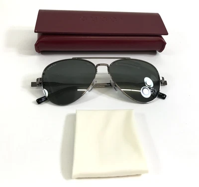 Gafas de sol Gucci GG1874S 002 monturas plateadas de aviador con lentes espejadas gris oscuro Foto 1 de 4
