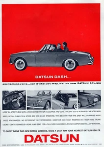 Datsun SPL-310 1963 "Datsun Dash" anuncio impreso original - Imagen 1 de 1