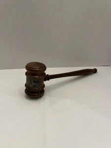 Vintage Wood & Sterling Judge’s Gavel 1948 Ohio State Exchange Clubs - Picture 1 of 7