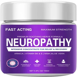 Neuropathy Pain Relief Cream, Nerve Pain Relief Cream Maximum Strength for Fe... - Picture 1 of 6