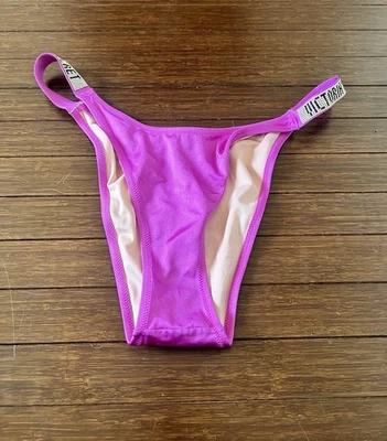 Victoria's Secret Shine Strap Escondido Brazilian bikini bottom purple Sz XL - Image 1 of 4