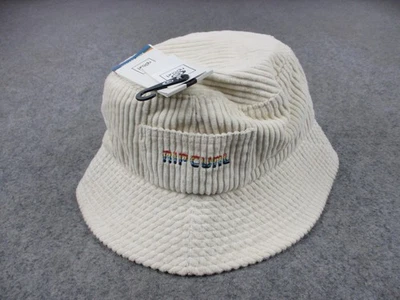 Rip Curl Hat Bucket Fitted Mens Medium Off White Corduroy Revival Embroidered - Image 1 of 4