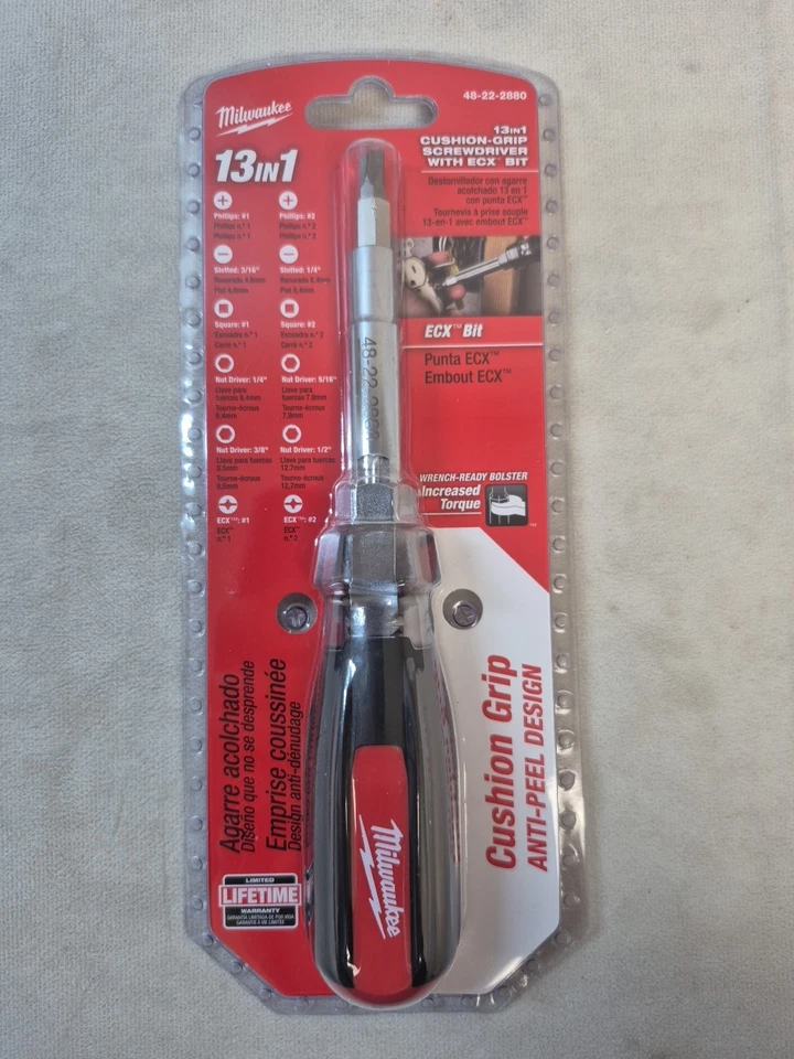 Milwaukee 48-22-2880 13 in 1 Cushion Grip Screwdriver w/ECX Bit - Image 1 of 1