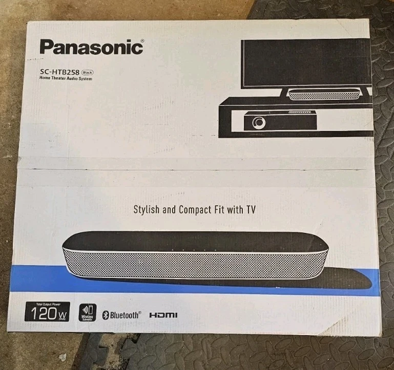 Panasonic SC-HTB258EBK Soundbar Bluetooth 120 W 2,1 canali nero + subwoofer wireless - Immagine 1 di 1