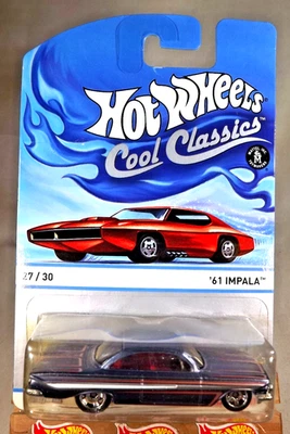 2014 风火轮 Cool Classics 27/30 '61 IMPALA 灰色带铬 RS5 辐条轮 — 第 1/4 张图片