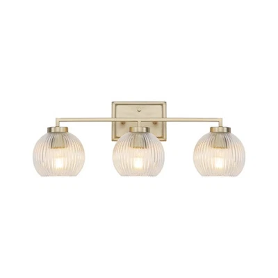 Luz de tocador Golden Lighting 3094-BA3 Elliott 3 luces 25" W - champán cepillado Foto 1 de 4