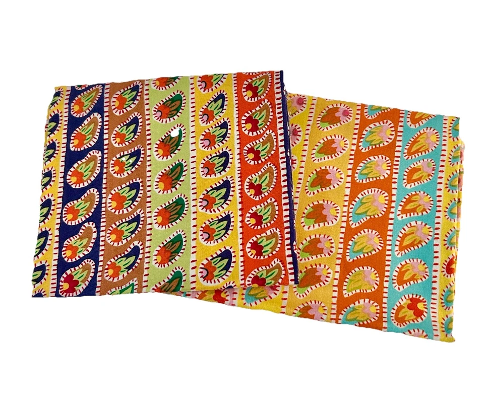 OOP Kaffe Fassett PAISLEY STRIPE GP32 (2) fat quarters original issue New - Image 1 of 4