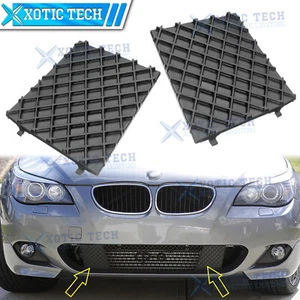 For BMW E60 E61 M Sport Front Bumper Lower Mesh Grill Trim Cover Pair LH+RH - Picture 1 of 11