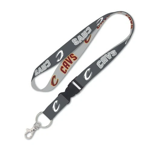 CLEVELAND CAVALIERS LANYARD KEY CHAIN W/ DETACHABLE BUCKLE 1" WIDTH 22" LENGTH  - Image 1 of 1
