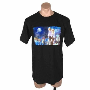 Camiseta De Colección Japonesa Anime Luna TV Animación Dibujos Animados Cuello Redondo Negra XL - Imagen 1 de 8