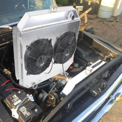 Aluminum 4 Rows for 1972-1979 Ford F-100 F-150 F-250 F-350 Radiator Shroud Fans  - Image 1 of 4