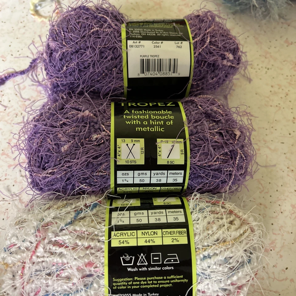 Sensations Twisted Boucle Hint of Metallic Yarn - Purple Tropez