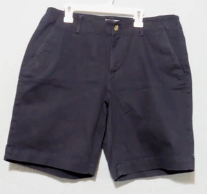 Loft Monroe Bermuda Women's 10 Midrise Shorts w/Pockets Dark Blue NWT - Picture 1 of 8