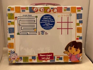 2004 Dora The Explorer Tin Activity Travel Carry-All-NRFP - Picture 1 of 2