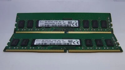 SK Hynix 8GB (2x4GB) RAM PC4-17000 DDR4-2133P RAM HMA451U6AFR8N-TF - Image 1 of 4
