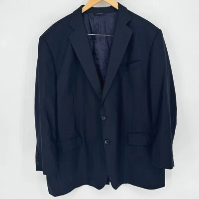 Blazer Brooks Brothers Para Hombres Lana Sajona Azul Marino Dos Botones Calce Clásico Talla 48R Foto 1 de 4