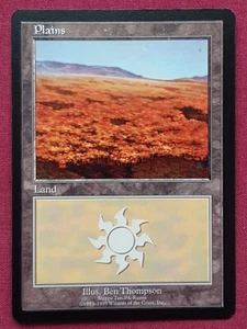 Magic The Gathering EUROLAND PLAINS STEPPE TUNDRA RUSSIA card MTG Purple Booster - Picture 1 of 2