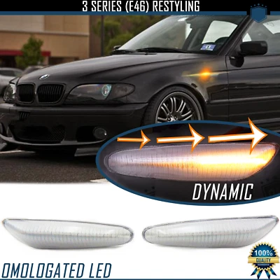 Frecce LED Dinamiche SEQUENZIALI per BMW SERIE 3 E46 01-05 100% CANBUS Omologate - Immagine 1 di 4