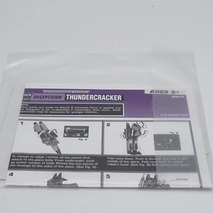 Transformers Commemorative Series III Thundercracker ~ Instructions & Decals - Picture 1 of 2