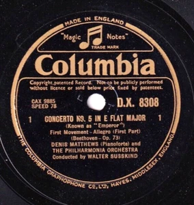 Matthews; Susskind. Beethoven (Piano concerto 5) Col DX 8308-12 (5). NM(-) - Picture 1 of 1