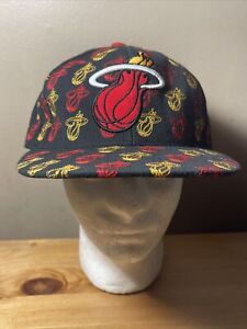 Miami Heat NBA licensed apparel UNK 7 3/4 Fitted multi logo Hat/Cap 