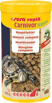 LOT DE 2 sera reptil Professional Carnivor Nature 310 G 1 LITRE - Photo 1/2