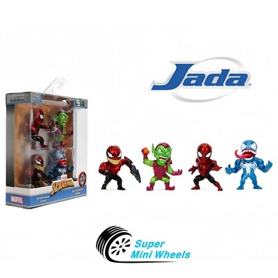 Jada 2,5 дюйма MetalFigs Marvel Spider-Man упаковка 4 шт. #35597 - Изображение 1 из 2