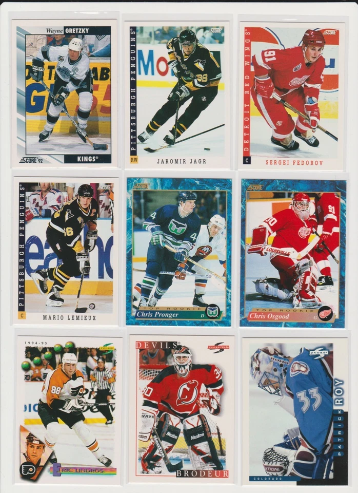 Misc. Score Hockey U-pick NM you pick base stars RC rookie inserts Hall of Fame - Image 1 of 1