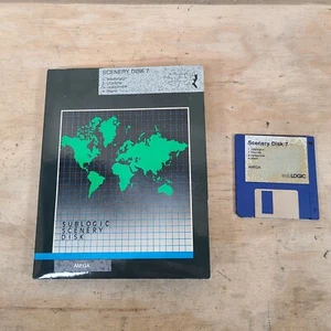 FLIGHT SIMULATOR II 2 Scenery Disks 7 - Washington SubLogic Commodore AMIGA - Picture 1 of 6