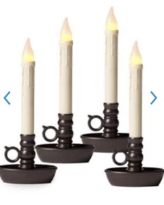 Wind & Weather Cordless Battery Candles with Timer- Bronze - Set of 4 - Picture 1 of 1
