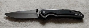 Kershaw pocket knife 1338WM BLACK original With single Blade  - Picture 1 of 9