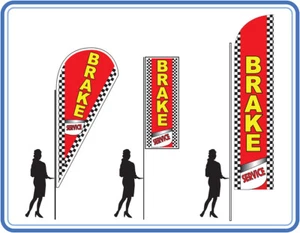 Brake Flags great for advertising your garage Car brake service flags & banners - Picture 1 of 12