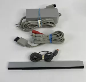 Nintendo Wii Original Replacement Cables Including Sensor Bar Tested/Working - Picture 1 of 4