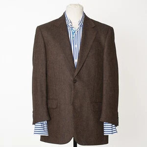 Abrigo deportivo CORNELIANI CC marrón lana tweed EU50 US40 - Imagen 1 de 6