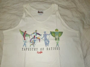 Vintage Rare Disney World Epcot Tapestry Of Nations- tank top- Large - Picture 1 of 4