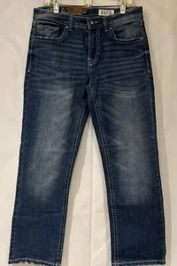 Brand New TK Axel Jeans Men’s Straight Slim Boots W32L32 Blue - Picture 1 of 6
