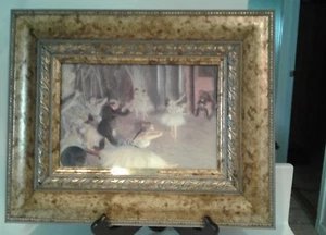 Degas Ballettprobe auf der Bühne 1874 gerahmter Druck Repro 14 x 11 1/2 - Bild 1 von 9