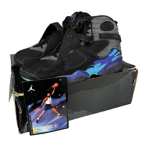 Zapatillas Air Jordan 8 Retro Aqua 2015 - Negras/Púrpura - Reino Unido 9/Estados Unidos 10 - Buen Estado - Imagen 1 de 12