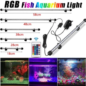 Fish Tank Light 18-58 CM LED LED Light Aquarium Submersible Strip Lights Bar UK - Picture 1 of 13