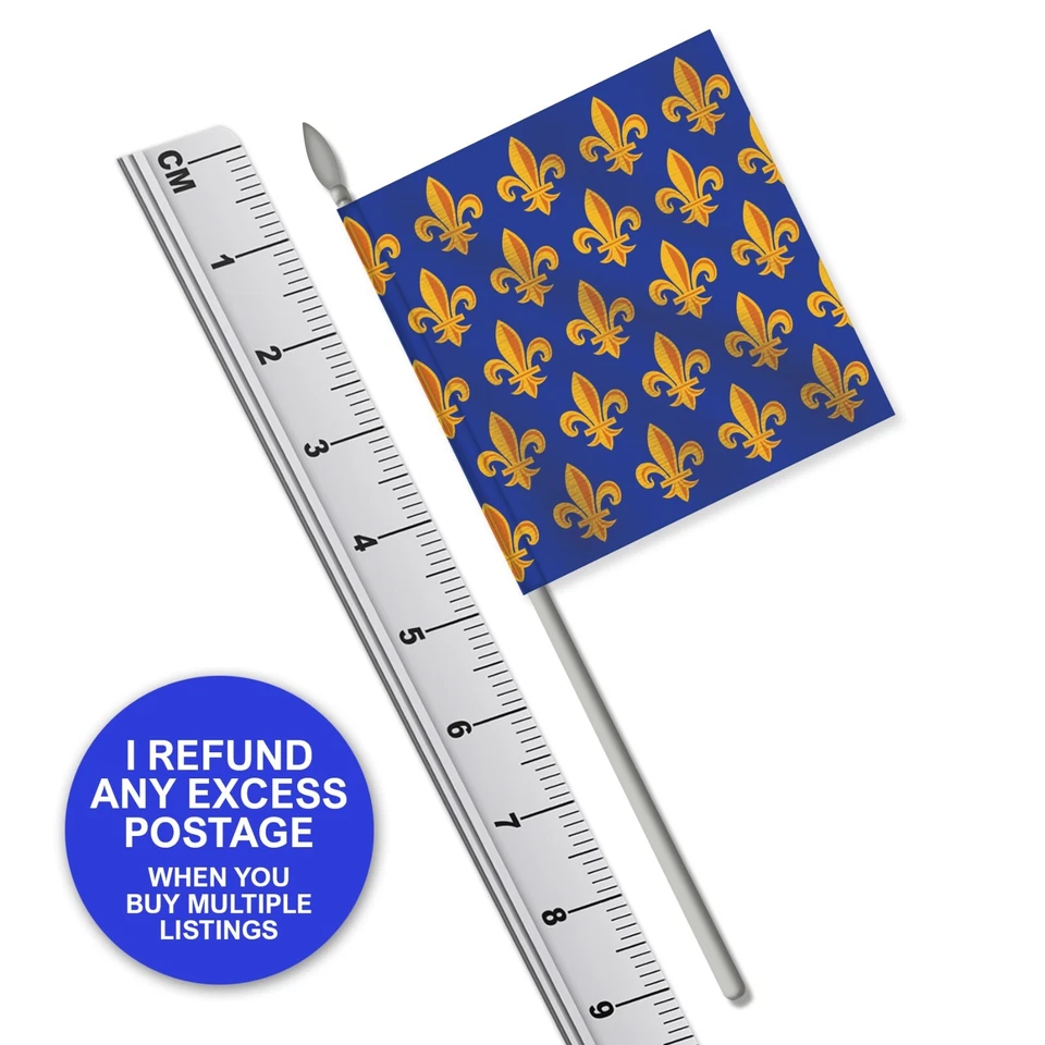 Agincourt: French Royal Banner Flag (Quality Vinyl) 1:32 Scale Britains Style - Image 1 of 3