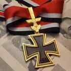 WW2 German Knight level Gold Iron Cross Medal W collection Box