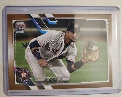 Yuli Gurriel 2021 Topps Series 1 Gold Parallel 1718/2021 Housto Astros #147 - Image 1 of 4